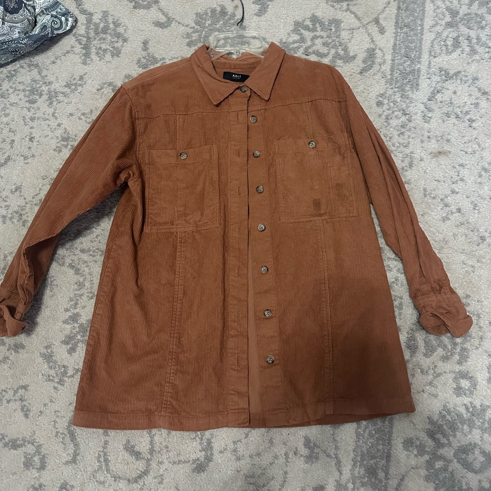 Corduroy shacket